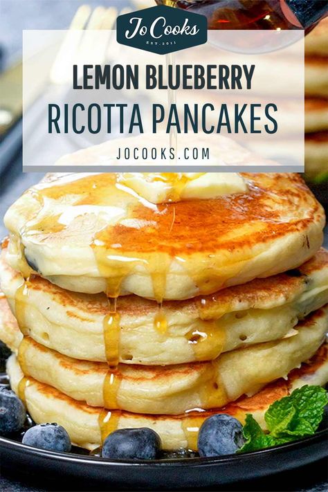 Lemon Blueberry Ricotta Pancakes, Lemon Blueberry Ricotta, Blueberry Ricotta Pancakes, Blueberry Ricotta, Lemon Blueberry Pancakes, Hello Morning, White Grape Juice, Lemon Pancakes, Yummy Pancake Recipe