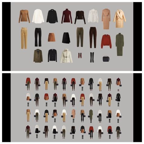 Daria Andronescu Capsule Wonder Wardrobe Dark Feminine Capsule Wardrobe, Daria Andronescu, Deep Autumn Capsule Wardrobe, Polyvore Autumn, Capsules Wardrobe, Feminine Capsule Wardrobe, Capsule Fashion, Wonder Wardrobe, Hair Capsules