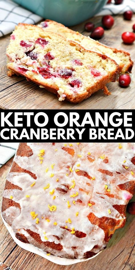 Orange Cranberry Bread, Keto Cranberry, Cranberry Bread Recipes, Cranberry Chicken Salad, Almond Flour Bread, Orange Bread, Cranberry Orange Bread, Orange Extract, Cranberry Orange Muffins