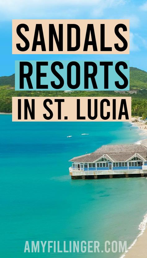 Everything you need to know about the Sandals Resorts in St. Lucia. Looking for Sandals Resorts with overwater bungalows? St. Lucia has that! #sandalstravelagent #sandalshoneymoon #sandalsresorts Sandals Halcyon Beach Saint Lucia, Sandals St Lucia, St Lucia Sandals, Sandals Honeymoon, Best Sandals Resort, All Inclusive Honeymoon Resorts, St Lucia Honeymoon, Unique Honeymoon Destinations, Cheap Honeymoon