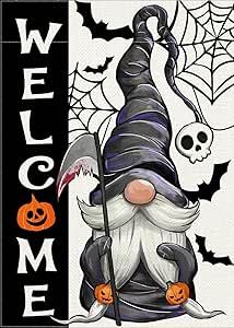 Witch Gnome Painting, Halloween Gnome Painting, Gnomes Art, Gnome Drawing, Spooky Jack O Lantern, Gnome Paint, Skull Spider, Fall Gnomes, Lantern Art