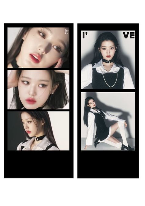 Kpop Film Strip, Wonyoung Polaroid, Ive Polaroid, Wonyoung Eleven, Kpop Polaroids, K Photo, Sticker Making, Film Strip, Night Routine