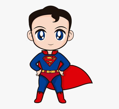 Super Man Drawing, Man Drawing Cartoon, Cartoon Face Drawing, Animated Superman, Jim Lee Superman, Superman Stickers, Superhero Drawing, Superman Cartoon, Chibi Superman