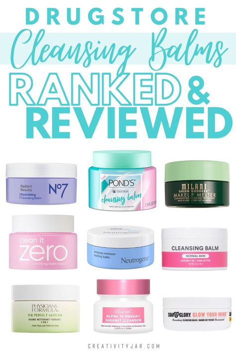 Let's compare 10 different products to find the best drugstore cleansing balms on the market that will remove your makeup gently and effectively. Best Makeup Remover Products, Best Cleansing Balm, Makeup Remover Balm, Best Makeup Remover, Makeup Shopping, Diy Beauty Treatments, Best Face Wash, Neutrogena Makeup, Best Drugstore Makeup