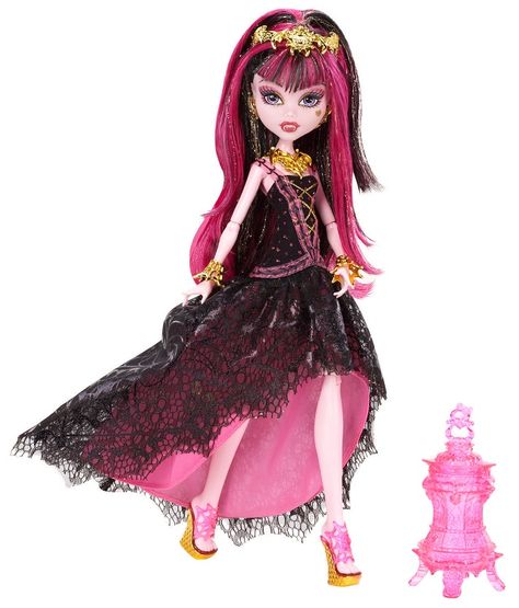 monster high 13 wishes dolls All Monster High Dolls, Monster High 13 Wishes, Mh Draculaura, Draculaura Doll, Monster High Toys, Monster High Collection, Pink And Black Hair, Character Dress Up, Monster High Draculaura