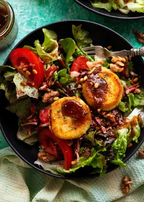 Warm French Goat's Cheese Salad (Salade de Chêvre Chaud) | RecipeTin Eats Recipe Tin Eats Recipes, Duck Confit Recipe, Warm Goat Cheese Salad, Confit Recipes, Recipe Tin Eats, Tin Eats, Fried Goat Cheese, Hot Cheese, Duck Confit