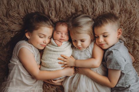 Cousin Photo Shoots, Grandkids Photography, Sibling Photography Newborn, Cousin Pictures, Cousin Photo, Newborn Sibling, Sibling Pictures, Newborn Family Photos, Sibling Photography