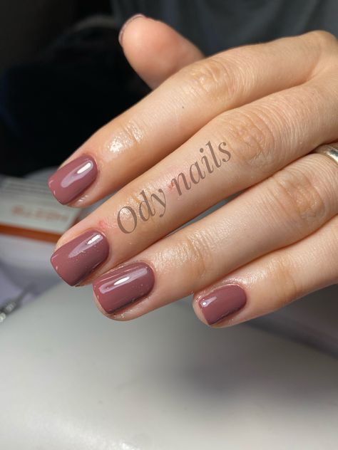 Rusty Mauve Nails, Mauve Pink Dip Powder Nails, Neutral Mauve Nails, Nail Extensions For Dusky Skin, Fall Nails 2023 Mauve, Mauve Square Nails, Mauve Bridal Nails, Brown Mauve Nails, Mauve Short Nails