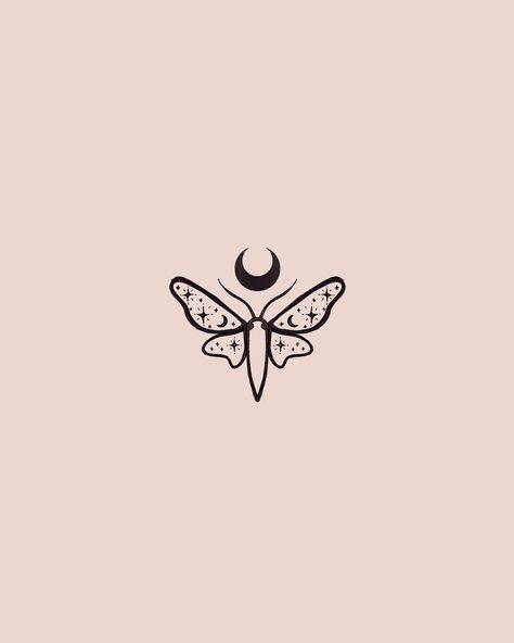 • • • • • • • • • #witchart #illustrator #theoccult #witchesofinstagram #childrenillustration #folktale #stickers #witchystickers #animalstickers #tattooart #riartist #instaart #fantasydrawing #creepycute #moth #mithsticker #tattoo #witchytattoo Small Moth Tattoo, Moms Tattoo, Small Moths, Moth Tattoo, Mom Tattoos, Moon Tattoo, Minimalist Tattoo, Flash Tattoo, Moth