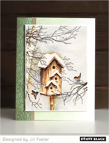 NEW! Icy Winds | The Penny Black Blog Black Cards, Penny Black Cards, Penny Black Stamps, Christmas Bird, Thank You Note Cards, Beautiful Handmade Cards, Christmas Cards To Make, Penny Black, Winter Cards