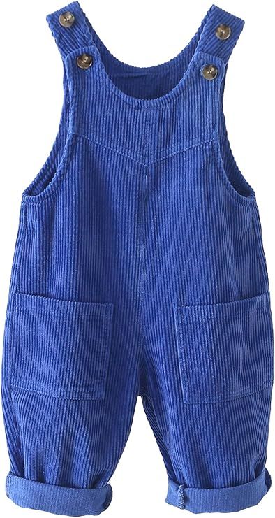 Amazon.com: Toddler Baby Boys Girls Suspender Trousers Solid Color Button Shoulder Straps Loose Bib Pants Sleevless Cute Overall Clothing Set Blue 3-4T: Clothing, Shoes & Jewelry Romper Fall Outfit, Romper Fall, Corduroy Jumpsuit, Girls In Suspenders, Toddler Bib, Corduroy Dungarees, Fashionable Baby, Toddler Overalls, Vintage Baby Boys