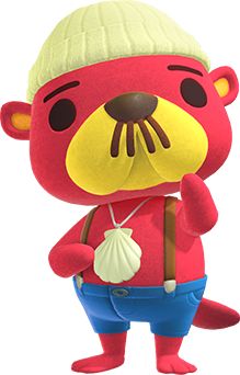 Otter Animal Crossing, Pascal Animal Crossing, Animal Crossing Movie, Animal Crossing City Folk, Animal Crossing City, Mermaid Shoes, Animal Crossing Wiki, Yellow Beanie, Animal Crossing New Leaf