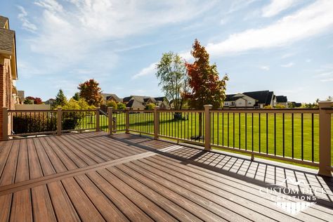 How To Care For And Clean A Trex Deck (And What NOT To Do) Trex Furniture Diy, How To Clean Trex Decking, Trex Toasted Sand Decking, Cleaning Trex Decking, Composite Deck Cleaner, Trex Colors, Trex Railing, Trek Deck, Timbertech Decking