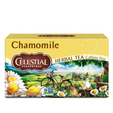 Free 2-day shipping. Buy Celestial Seasonings, Chamomile Herbal Tea, Tea Bags, 20 Ct at Walmart.com Teas For Headaches, Celestial Seasonings Tea, Celestial Seasonings, Caffeine Free Tea, Tea Sampler, Natural Teas, Free Tea, Tea Brands, Chamomile Tea