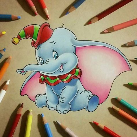 Happy Christmas eve eve, from me.and Dumbo 😙🎅💙 . . #flashbackfriday #dumbo #elf #featuredisneyart #disneyartfeatures #disneyartshare #disneyartspotlightfeature #disneyarts #disneyartshelp #disneyart #cartoonarts #cartoons #disneyartdiscovery Dumbo Christmas, Beautiful Christmas Drawing, Drawing Ideas Disney, Dumbo Drawing, Christmas Eve Eve, Happy Christmas Eve, Christmas Drawing, Color Pencil Drawing, Beautiful Drawings