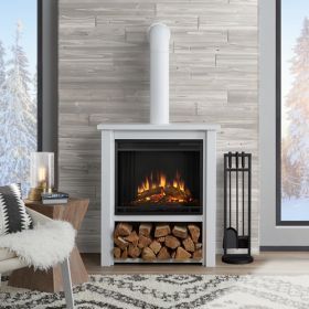 Real Flame Hollis Electric Fireplace White - 5005E-W Contemporary Electric Fireplace, White Electric Fireplace, Media Electric Fireplace, Modern Electric Fireplace, Indoor Electric Fireplace, White Fireplace, Freestanding Fireplace, Real Flame, Diy Fireplace