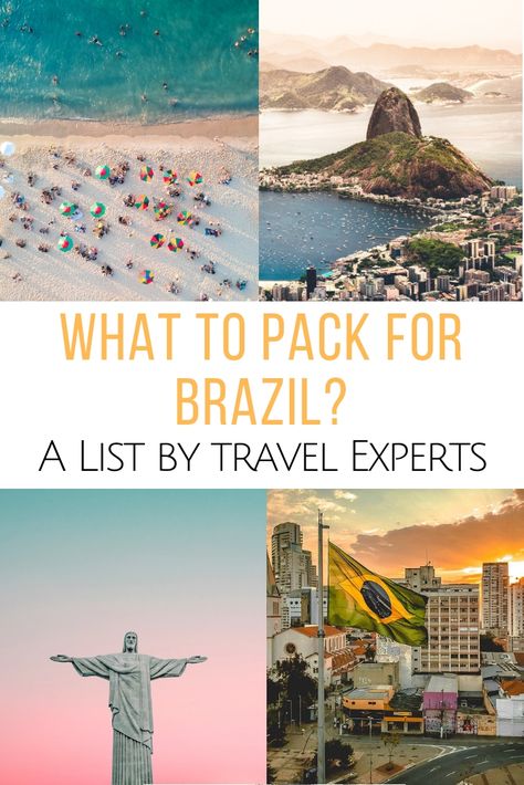 Brazil Packing List, Brazil Clothing, Brazil Trip, Brazil Travel Guide, Pack List, Visit Brazil, Ultimate Packing List, Brazil Travel, American Travel