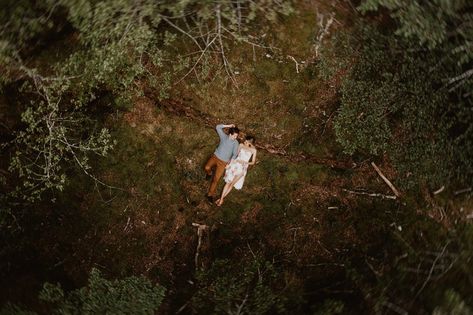 Two People In Love, Couple Travel Photos, Forest Engagement Photos, People In Love, Forest Engagement, Aerial Photography Drone, Pre Wedding Photoshoot Outdoor, Drone Photos, Family Photo Sessions