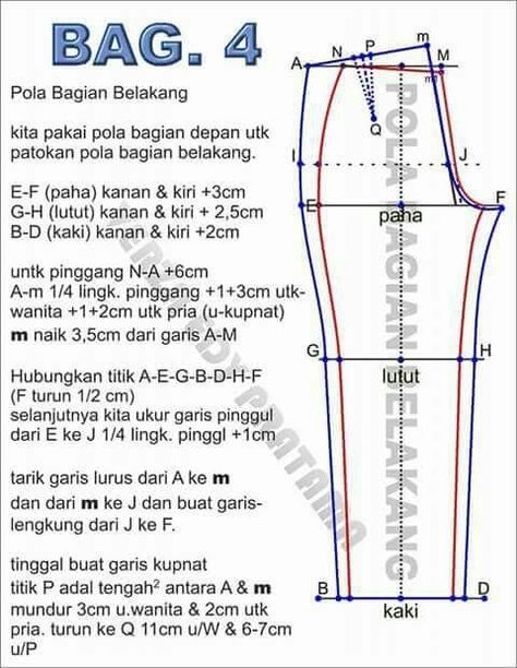 Gambar Pola Celana - 58+ Koleksi Gambar Pola Jumpsuit, Pola Kardigan, Pola Top, Pola Rok, Kids Skirt, Lace Sewing, Projek Menjahit, Trousers Pattern, Trouser Pattern