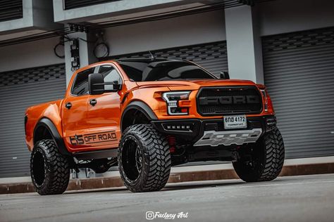 Thai Company Is Turning Ford Ranger Raptors Into F-150 Raptor Lookalikes | Carscoops Truk Ford, Ford Raptor Truck, Ford Explorer Accessories, Mobil Off Road, Raptor Truck, Ford Trucks F150, Ford F150 Raptor, Ford Ranger Raptor, Ranger Truck