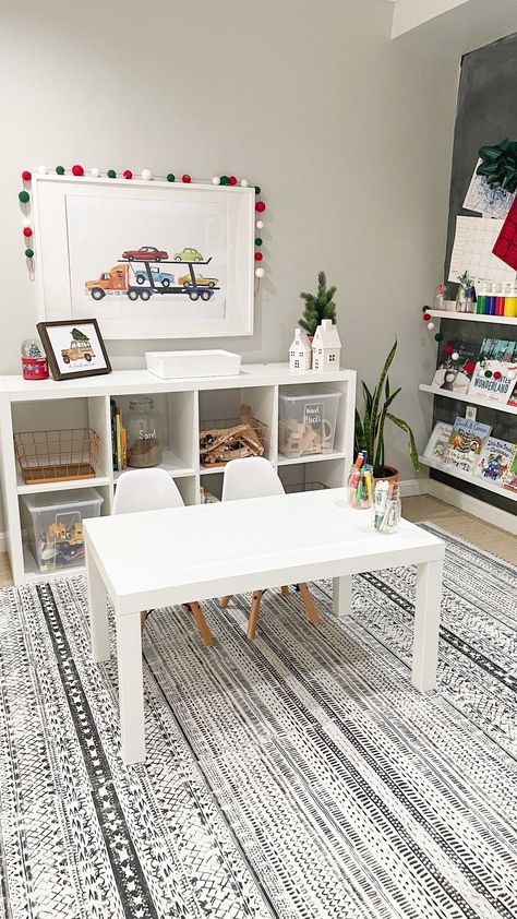 Playroom Desk, Ikea Kids Table, Coffee Table Hacks, Ikea Lack Coffee Table, Ikea Hack Kids, Lack Coffee Table, Ikea Lack Table, Lack Table, Kids Activity Table