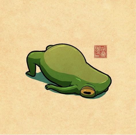 Naruto Frog, Yoga Frog, Frog Drawing, Art Drawings Sketches Pencil, Funny Frogs, Frog Art, Cute Cartoon Drawings, Ink Illustrations, Cute Creatures