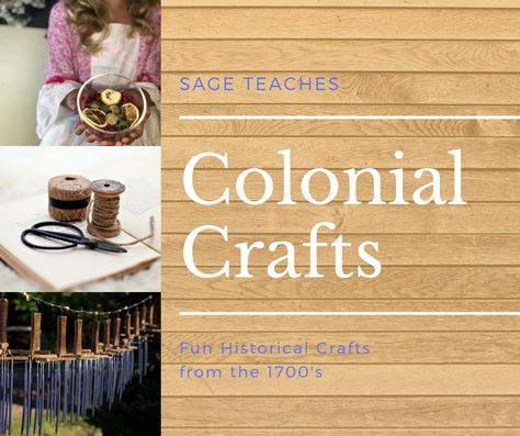 Colonial Crafts - This Family Blog Colonial America Bulletin Boards, Colonial Christmas Crafts For Kids, Colonial Days Activities For Kids, Colonial Times Activities, Pioneer Day Crafts, Colonial America Activities, Colonial America Projects, Colonial Activities, Colonial Games