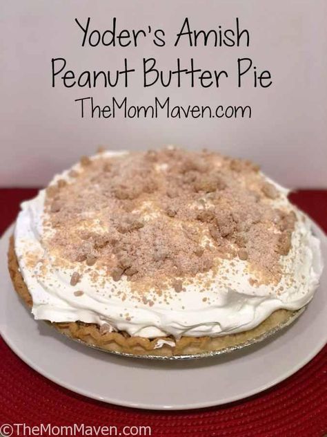 Baked Peanut Butter Pie, Amish Peanut Butter Pie Recipe, Amish Peanut Butter Pie, Pb Pie, Amish Pie, Amish Peanut Butter, Amish Dishes, Peanut Butter Cream Pie, Amish Food