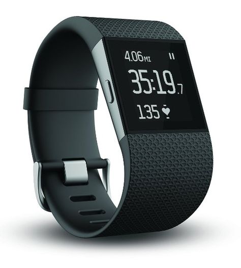 Fitbit Surge Fitness Superwatch - cool gift idea for men! Does the man in your life like to keep fit or would like to amp up his fitness routine? This sleek watch is a GPS watch, fitness tracker and heart rate monitor Best Fitness Watch, Fit Bit, Best Fitness Tracker, Tracker Fitness, Fitness Watches For Women, Fitness Armband, Fitbit Watch, Heart Rate Monitor Watch, Michelle Lewin