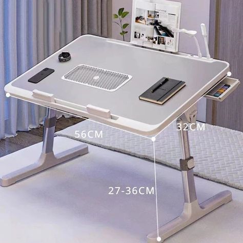 Check it out! $15.03 30%OFF | Foldable Lift Laptop Desk for Bed with Radiator Adjustable Stand Lap Table Breakfast Tray Desk with Drawer for Working Gaming https://s.click.aliexpress.com/e/_olFQ1xo Laptop Lap Desk, Desk For Bed, Laptop Desk For Bed, Lap Table, Table Breakfast, Desk With Drawer, Breakfast Tray, Lap Desk, Dorm Room Essentials