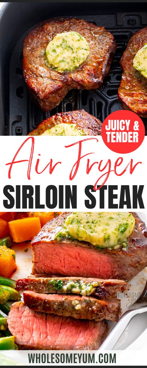 Air Fryer Sirloin Steak Airfryer Recipes Steaks, Sirloin Tender Steak Recipes Air Fryer, Bacon Wrapped Sirloin In Air Fryer, Best Way To Cook Top Sirloin Steak, Medium Rare Air Fryer Steak, How To Cook Sirloin Steak In Air Fryer, Airfryer Sirloin Steak, Perfect Air Fryer Steak, Top Sirloin In Air Fryer