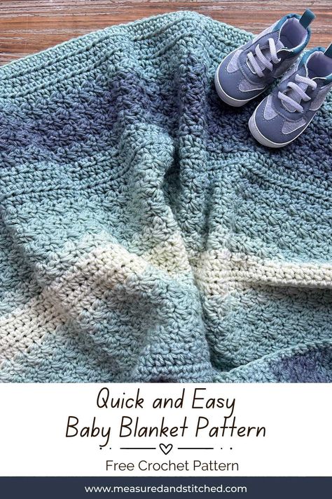 Wanting to create a personal, heart-felt baby gift? Our beginner-friendly crochet baby blanket pattern is just the ticket. Perfect for those last-minute gift ideas, this quick and easy pattern is a great way to show your love in an endearing, handmade way. Don’t wait, your perfect baby blanket is just a few stitches away. Get the pattern for free on the blog today! Quick Baby Boy Crochet Blanket, Baby Boy Blankets Crochet Free, Easy Baby Boy Crochet Blanket, Free Easy Crochet Patterns For Beginners Simple Baby Blankets, Free Crochet Baby Blanket Pattern Easy, 6 Day Kid Blanket Crochet Pattern Free, Crochet Baby Blanket For Boy, Quick Easy Crochet Blanket Pattern Free, Lightweight Yarn Crochet Patterns