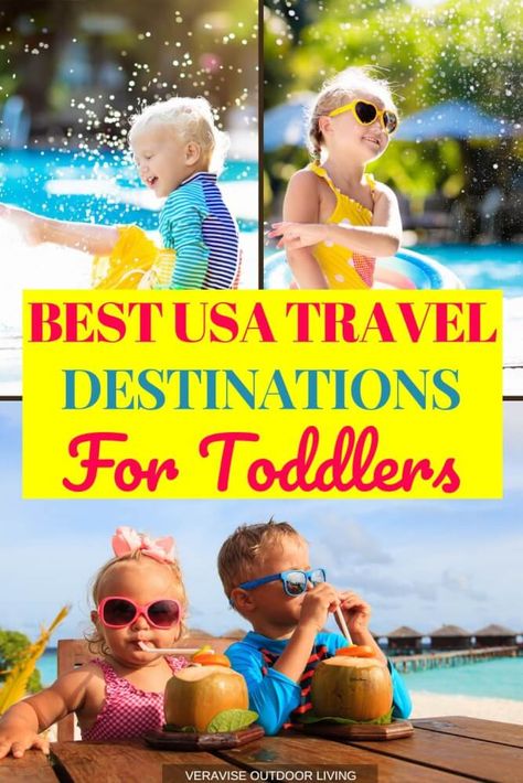 You can relax on the next family vacation knowing your toddler will have a blast and at these best places to travel in the USA with toddlers. #familytravel #usa #travel Best Vacations With Toddlers, Places To Take Toddlers, Usa Vacation Destinations, Toddler Vacation, Traveling With Toddlers, Family Vacations Usa, Best Places To Vacation, Family Vacation Spots, Beach Necessities