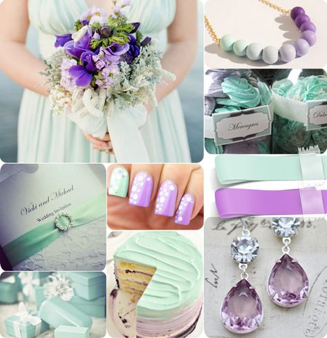 Mint and Purple Wedding Color Inspiration Turquoise Wedding Dresses, Best Wedding Vows, Mint Bridesmaid, Mint Bridesmaid Dresses, Wedding Mint Green, Wedding Colors Purple, Green Wedding Colors, Mom Wedding Gift, Wedding Color Inspiration