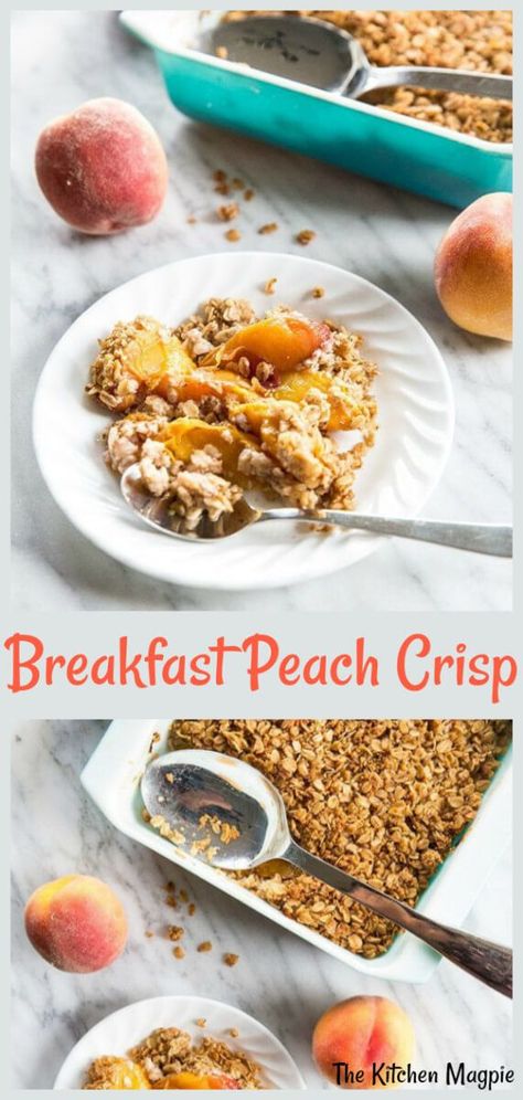 Healthy Peach Crisp With Oatmeal, Peach Breakfast Recipes Healthy, Peach Oatmeal Crisp, Breakfast Peach, Healthy Peach Crisp, Fresh Peach Crisp, Peach Healthy, Heart Healthy Desserts, Appetizer Healthy