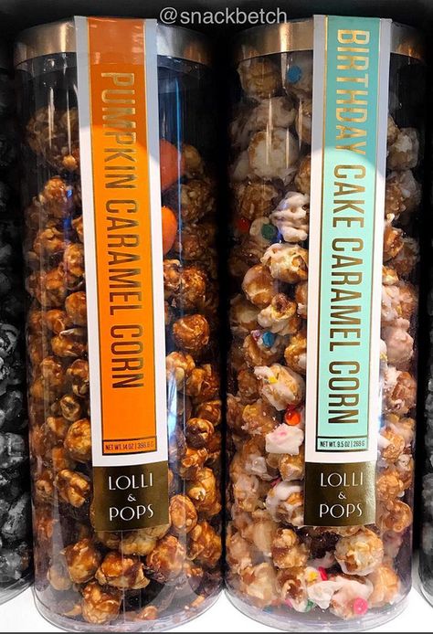 Caramel Corn Packaging Ideas, Fall Flavored Popcorn, Creative Popcorn Packaging, Pumpkin Birthday Cake, Gourmet Popcorn Flavors, Homemade Popcorn Seasoning, Gourmet Popcorn Packaging, Dessert Packaging Design, Harvest Caramel Popcorn