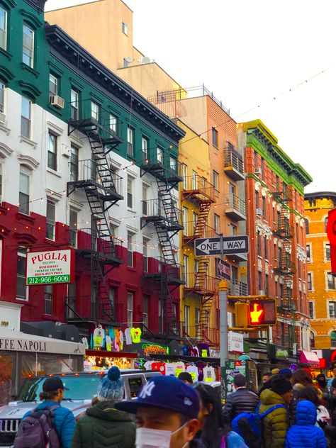 Little Italy, New York New York Italian Aesthetic, New York Little Italy, Unsleeping City, Little Italy Nyc, Little Italy New York, 2025 Travel, Band Trip, Ny Pizza, New Urbanism