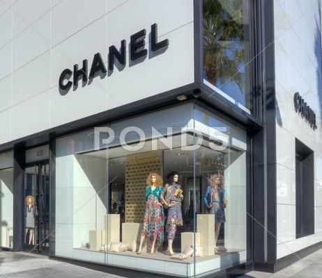 Chanel retail store exterior Stock Photos #AD ,#store#retail#Chanel#Photos Clothing Store Exterior, Retail Store Exterior, Store Exterior, Shop Front Signage, Chanel Store, Shop House Ideas, Shop House Plans, Interior Display, Shop Window Design