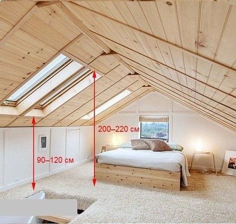 Attic Bedroom Designs Layout, Attic Rooms Low Ceiling, Low Ceiling Bedroom, Attic Bedroom Designs, Attic House, A Frame House Plans, Attic Design, Shed Plan, Attic Bedrooms