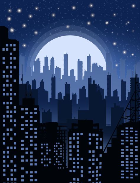 City lights, on ArtStation at https://www.artstation.com/artwork/Ar4Ngo Art With Flo, Batman City, The City At Night, Hoco 2024, Drawing In Procreate, City Lights At Night, City Artwork, Night Illustration, Skyline Painting