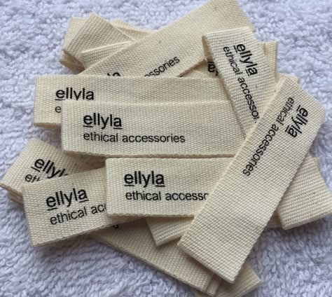 Hangtags And Labels, Clothing Tag Design, Handmade Labels, Clothing Labels Design, Hang Tags Clothing, Label Ideas, Bag Label, Custom Clothing Labels, Packaging Ideas Business