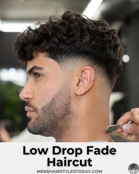 #haircut #hair #hairstyle #haircolor #hairstyles #barber #barbershop #hairstylist #barberlife #fade #balayage #hairdresser #barbershopconnect #style #fashion #beauty #barbers #hairgoals #barberlove #wahl #hairsalon #beard #menshair #salon #blonde #barbering #longhair #instahair #makeup #haircare Medium Drop Fade, Low Fade Haircut Mens Medium, Low Drop Fade Haircut, Low Drop Fade, Long Hair Fade, Faded Haircut, Types Of Fade Haircut, Haircut Ideas Trendy, Fade Haircut Curly Hair