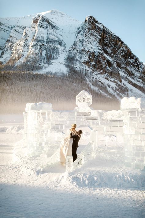 Fairmont Chateau Lake Louise Wedding, Lake Louise Winter Wedding, Snowboard Wedding, Lake Louise Wedding, Jasper National Park Canada, Switzerland Wedding, Frozen Wedding, Hippie Bride, Fairmont Chateau Lake Louise