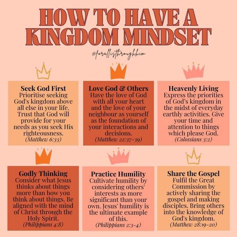 Kingdom Of God Is Within You, Gods Kingdom Quotes, The Kingdom Of God Is Within You, Christian Mindset, Kingdom Mindset, Gods Kingdom, Kingdom Minded, Jesus Kingdom, Kingdom Woman