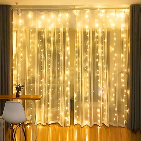 Bright Curtains, Waterfall Lights, Warm White Fairy Lights, White Fairy Lights, Led Curtain, Chic Lighting, Curtain String Lights, Indoor String Lights, Led Fairy Lights