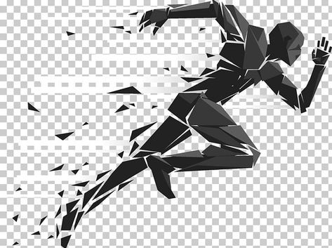 Black And White Computer Wallpaper, White Computer Wallpaper, Athlete Illustration, Gym Png, Sport Silhouette, Running Logo, Sport Vector, Athletics Logo, Person Running