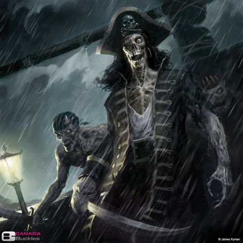 Zombies/skeletons, undead pirates. monster art. Undead Pirate, Pirate Crew, Pirate Skeleton, Dark Tide, Pirate Island, Zombie Art, Sea Of Thieves, Pirate Art, Pirate Adventure