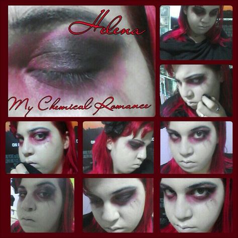 MCR's Helena inspired makeup by Me Helena Makeup Mcr, Mcr Makeup, Mcr Helena, Makeup Inspired, Costume Inspo, Inspired Makeup, My Chemical Romance, Makeup Inspiration, Halloween Costume