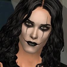 Mod The Sims - Brandon Lee as Eric Draven - The Crow Eric Draven, Crow Movie, Corpse Paint, White Face Paint, Nude Boots, American Flag Eagle, Brandon Lee, Kids Face Paint, Eye Base