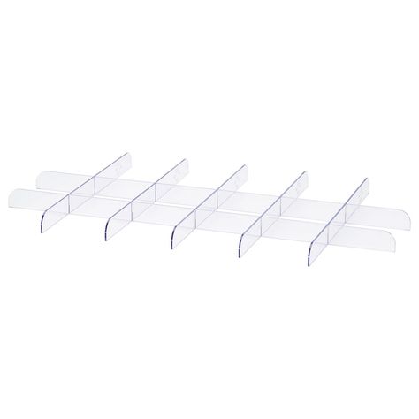 KOMPLEMENT Divider for pull-out tray - clear - IKEA Komplement Drawer, Ikea Komplement, Pax System, Trouser Hangers, Ikea Pax Wardrobe, Tie Organization, Tie Rack, Pax Wardrobe, Shoe Shelves